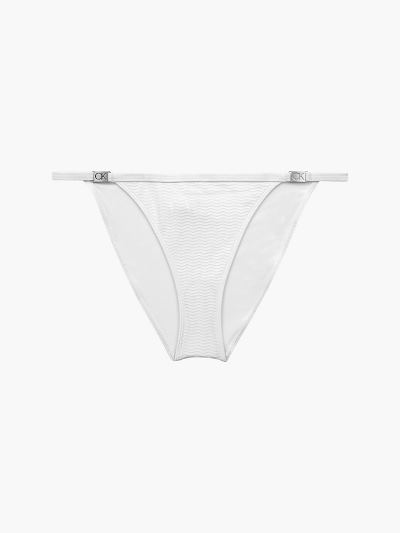 Calvin Klein Fürdőruha HU841798 | Calvin Klein Core Textured Brazilian Női Bikini Alsó Fehér